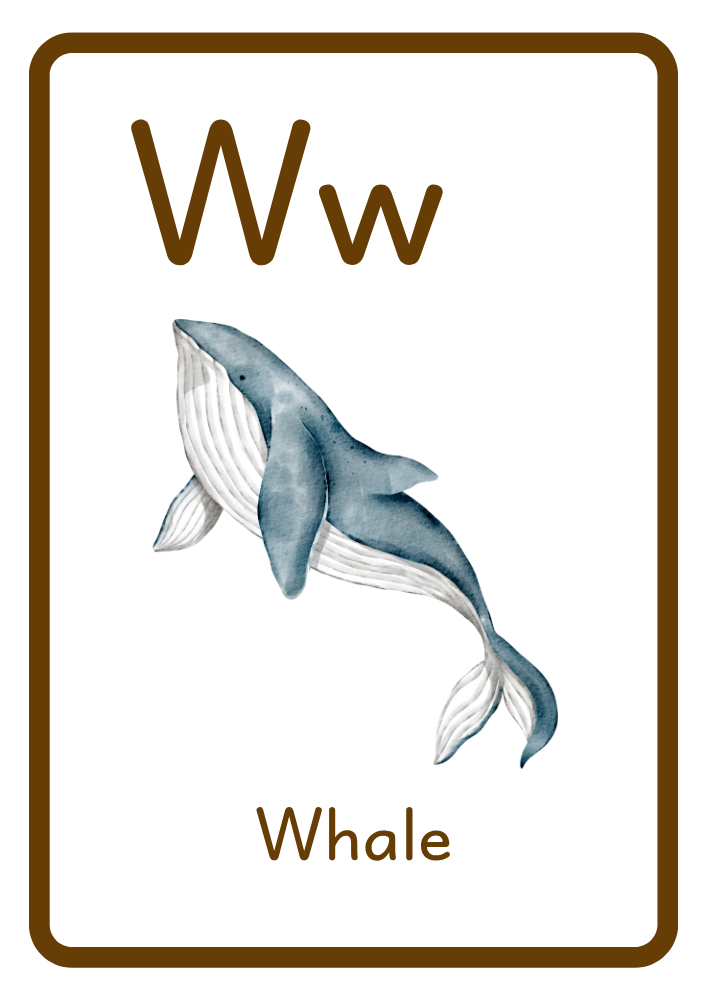 W is for Whale